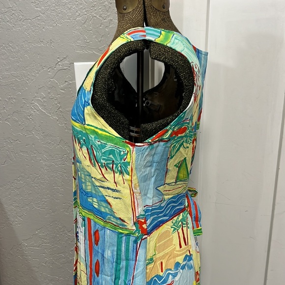 VTG JAMS WORLD RAYON DRESS SMALL - Picture 8 of 16